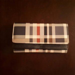 Checkered Two Toned Wallet